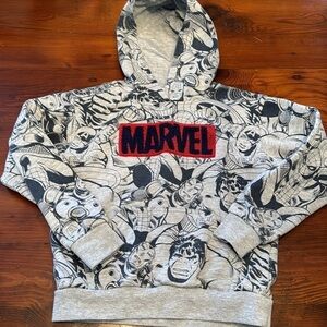 Marvel boys hooded sweatshirt size 5/6 EUC